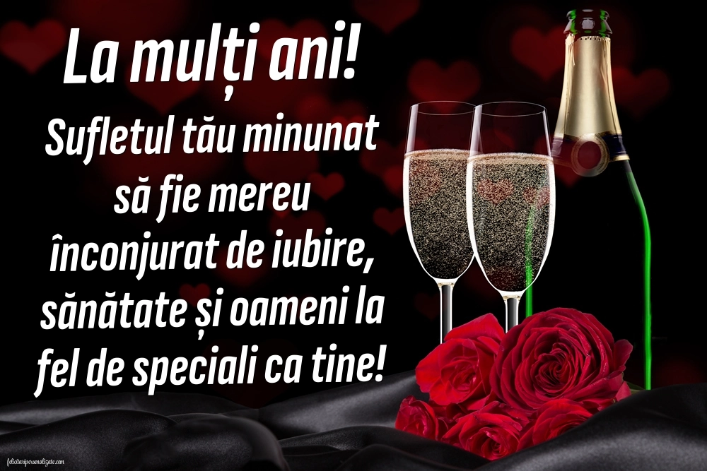 Felicitări gratis de ziua de naștere: Șampanie