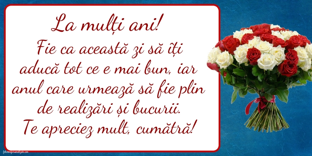 Imagini frumoase de Ziua de Naștere pentru Cumătră: Flori