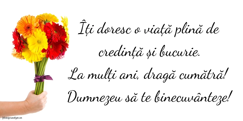 Imagini frumoase de Ziua de Naștere pentru Cumătră: Flori