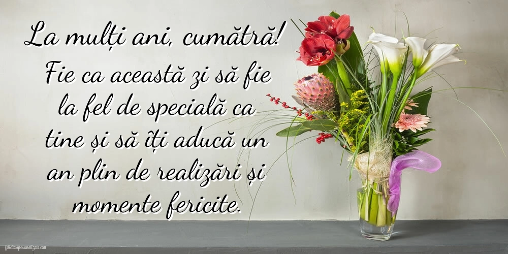 Imagini La Mulți Ani Cumătră: Flori