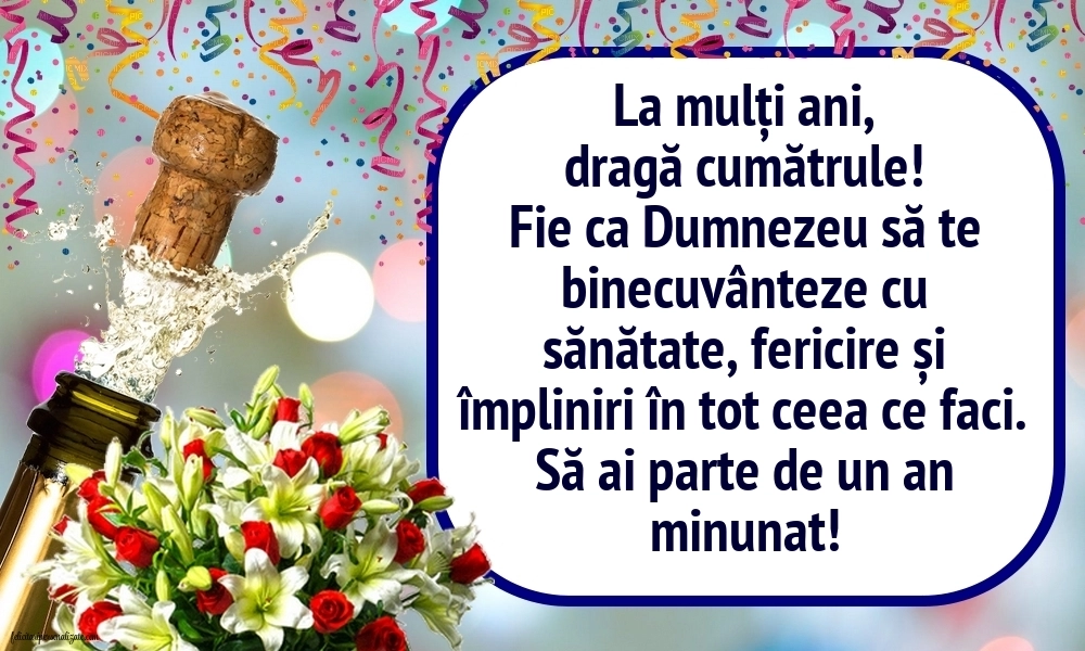 Imagini de Ziua de Naștere pentru Cumătru: Șampanie și flori