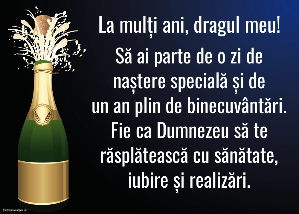 Imagini de Ziua de Naștere pentru Cumătru: Șampanie