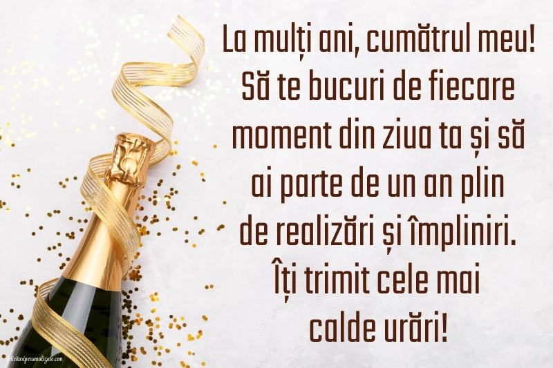 Imagini de Ziua de Naștere pentru Cumătru: Șampanie