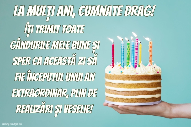 Imagini cu mesaje de La mulți ani pentru cumnați: Tort