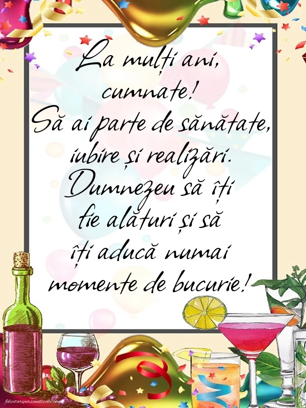 Imagini de LA MULȚI ANI Cumnatul Meu: Confetti