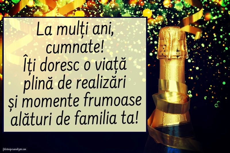 Imagini cu mesaje de La mulți ani pentru cumnați: Șampanie