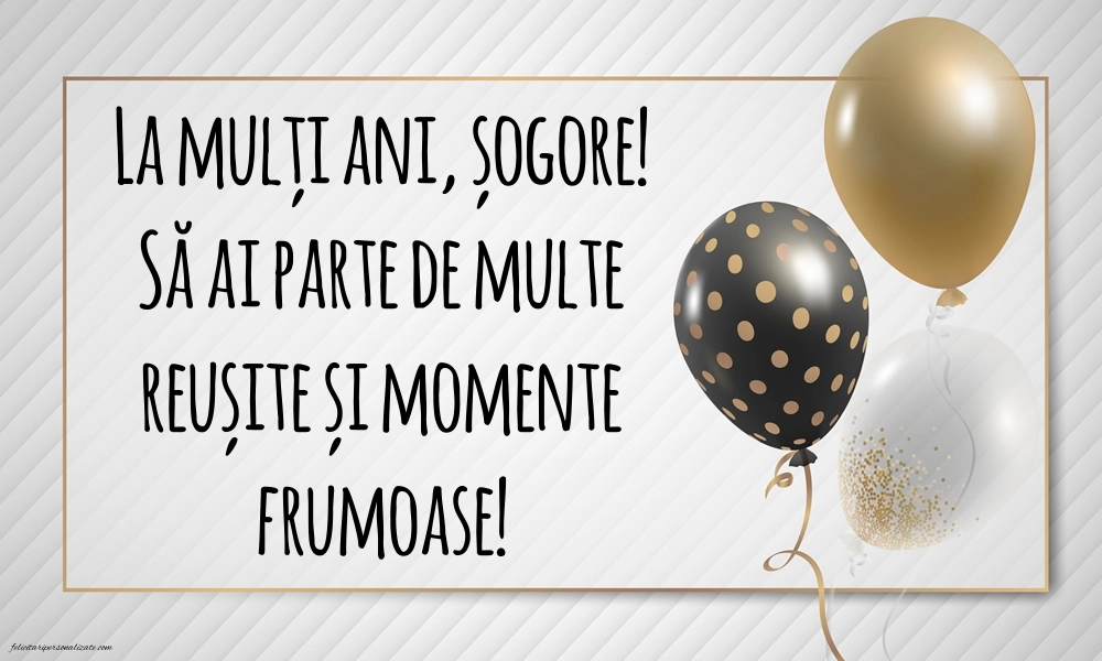 Felicitări și Imagini de Ziua de Naștere pentru Cumnat: Baloane