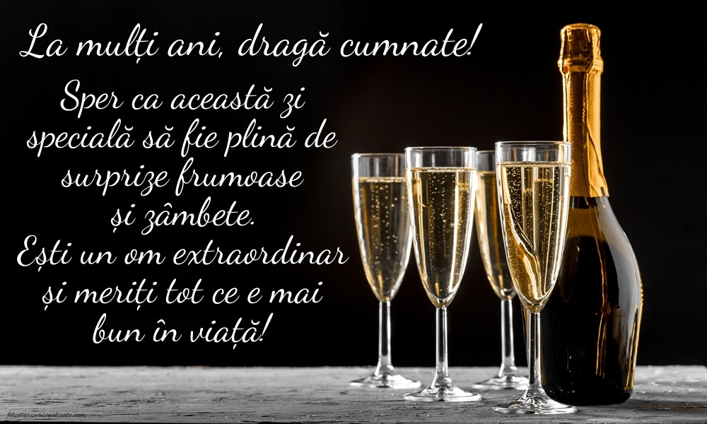 Imagini cu La mulți ani pentru cumnat: Șampanie