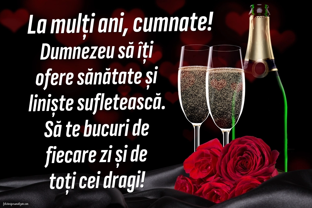Felicitări și Imagini de Ziua de Naștere pentru Cumnat: Șampanie