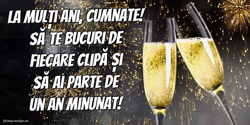 Felicitări și Imagini de Ziua de Naștere pentru Cumnat: Șampanie