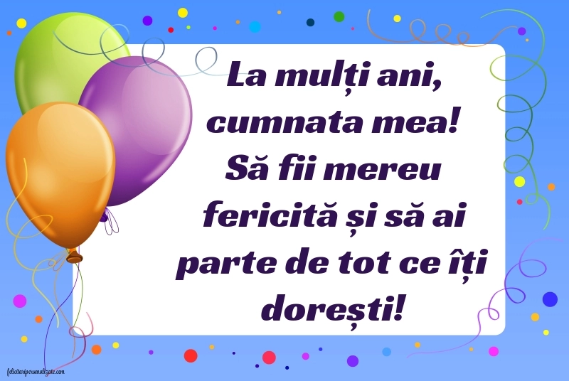 Imagini cu La mulți ani pentru cumnata mea: Baloane
