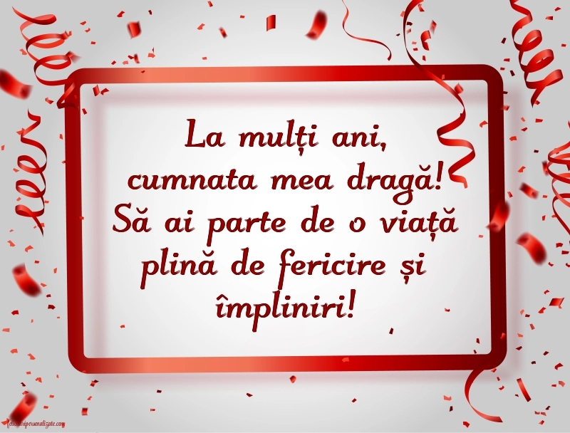 La mulți ani, cumnata mea! - Imagini cu mesaje frumoase: Baloane