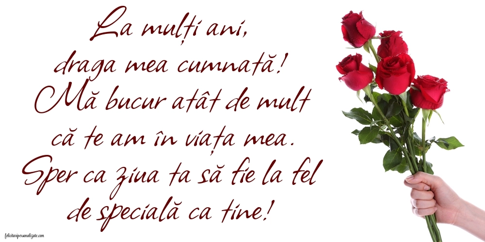 Imagini de LA MULȚI ANI Cumnata Mea: Flori