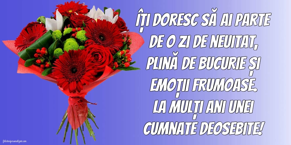 Imagini de LA MULȚI ANI Cumnata Mea: Flori