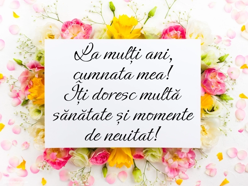 Imagini cu La mulți ani pentru cumnata mea: Flori