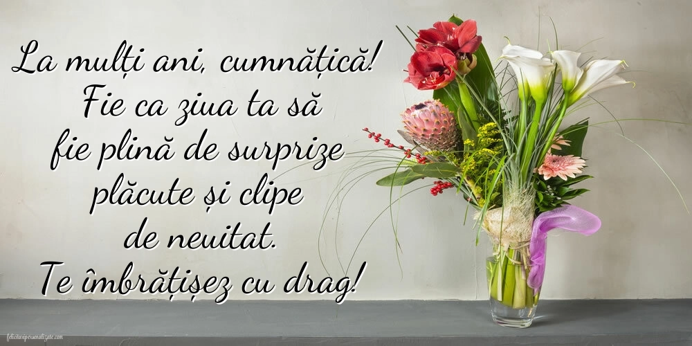 Imagini de LA MULȚI ANI Cumnata Mea: Flori