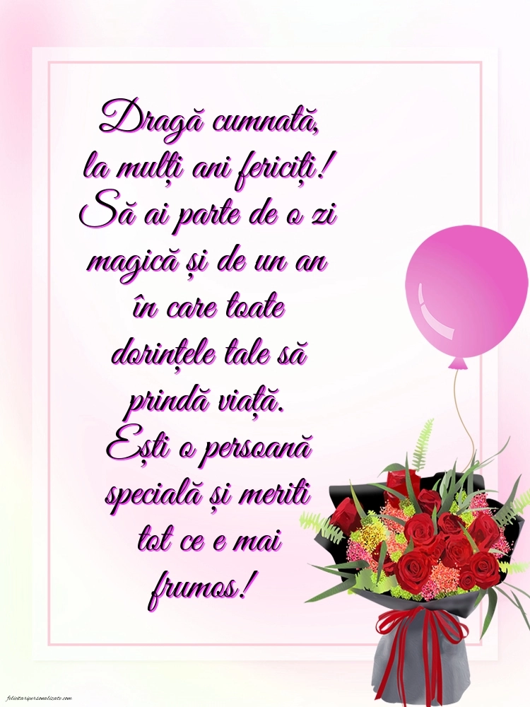 Imagini cu La mulți ani pentru cumnata mea: Flori