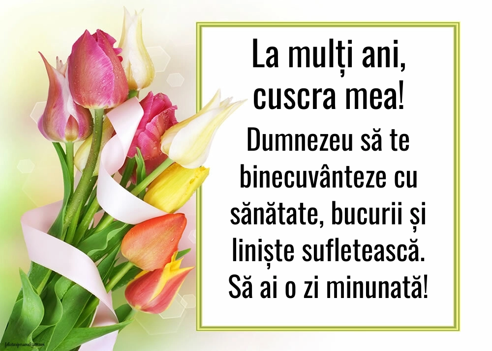 Imagini cu La Mulți Ani pentru Cuscră: Flori