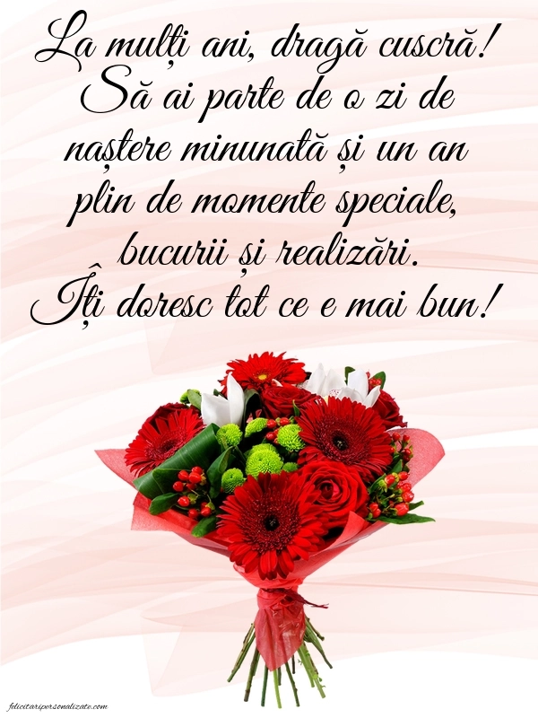 Imagini cu La Mulți Ani pentru Cuscră: Buchet de flori
