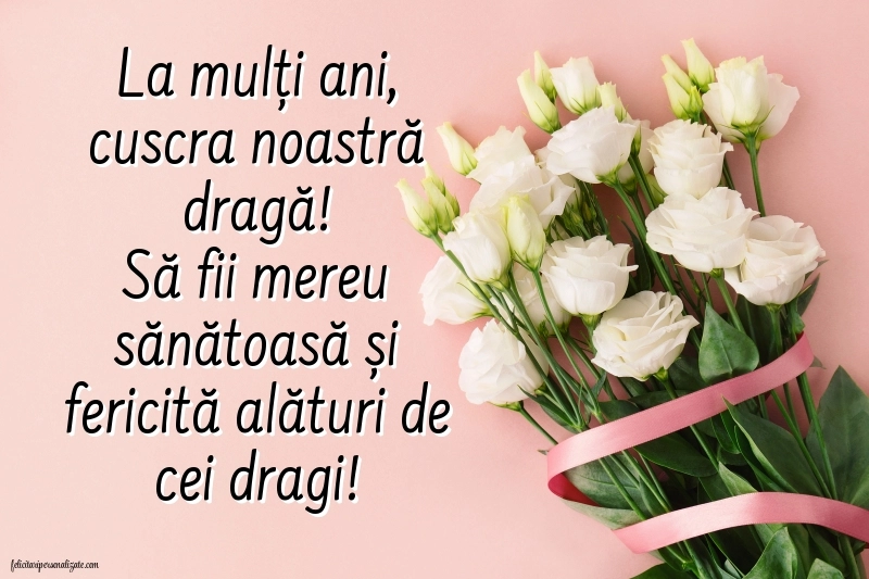 Imagini cu La Mulți Ani pentru Cuscră: Flori