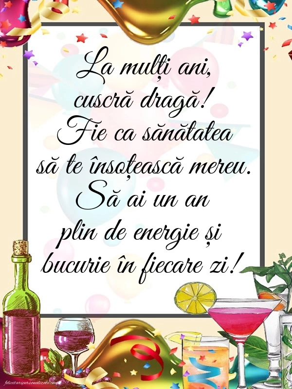 Imagini La Mulți Ani Cuscra Mea: Confetti