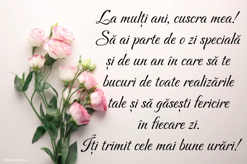 Imagini cu La Mulți Ani pentru Cuscră: Flori