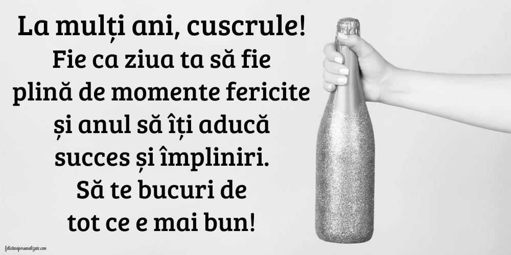 Imagini cu mesaje de La mulți ani pentru cuscru: Șampanie