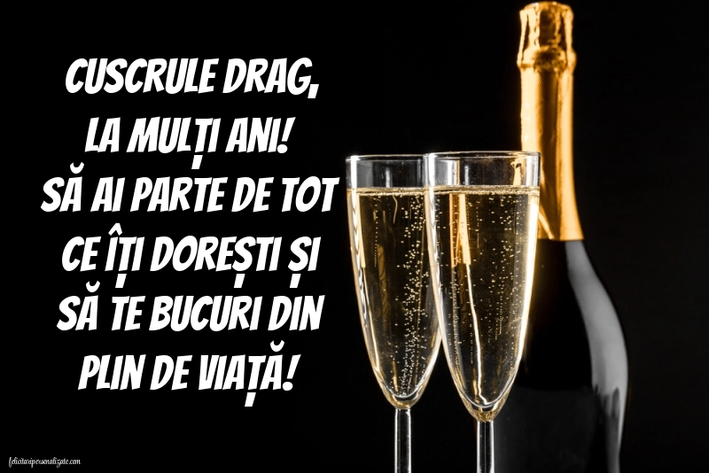Imagini cu mesaje de La mulți ani pentru cuscru: Șampanie