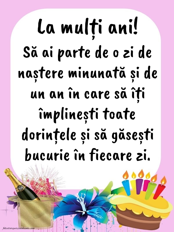 Imagini cu mesaje de La mulți ani pentru cuscru: Șampanie și tort