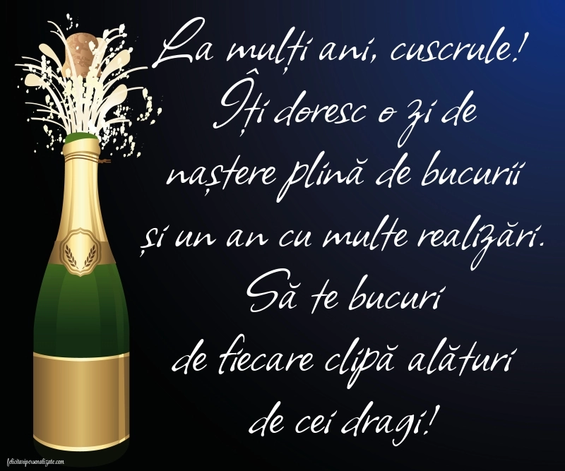 Imagini de Ziua de Naștere pentru Cuscru: Șampanie
