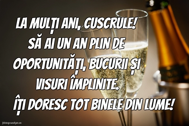 Imagini cu mesaje de La mulți ani pentru cuscru: Șampanie