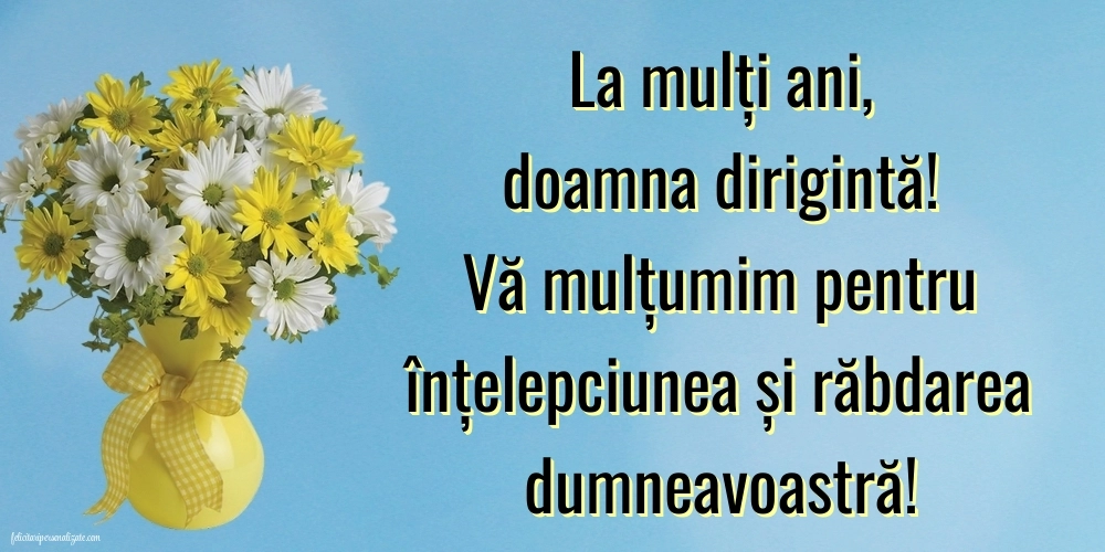 Felicitări frumoase de Ziua de Naștere pentru Dirigintă: Flori