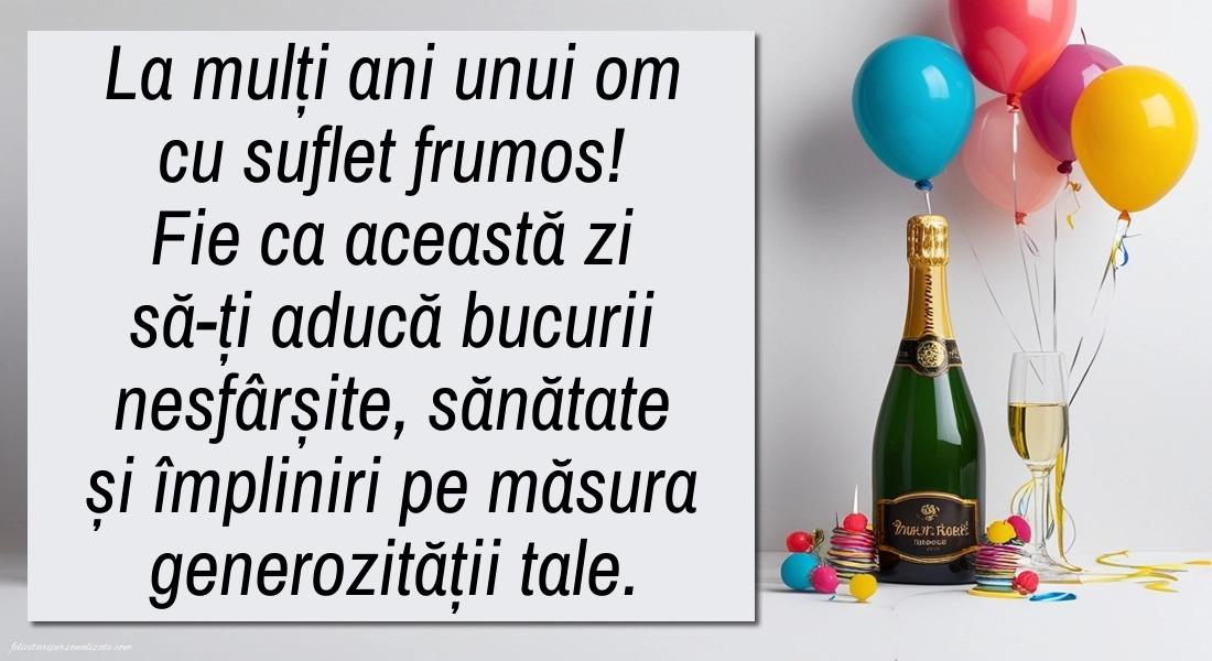 Cele mai frumoase imagini cu urări de LA MULȚI ANI pentru femei sau bărbați: Șampanie și baloane