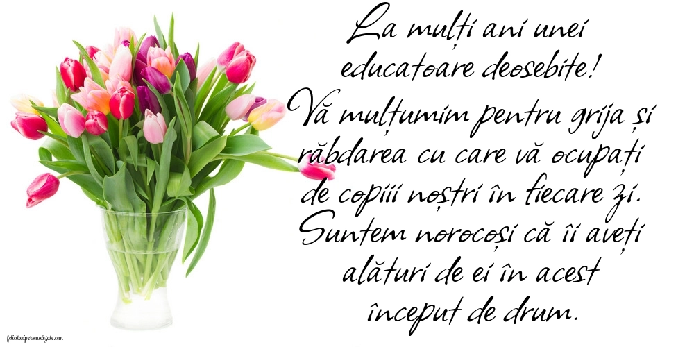 La mulți ani, doamna educatoare! Imagini și Felicitări Sincere și Călduroase.: Lalele