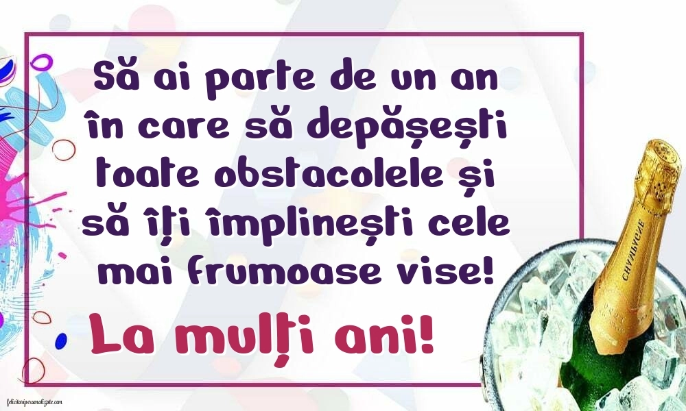 Cele mai frumoase felicitări de Ziua de Naștere: Șampanie