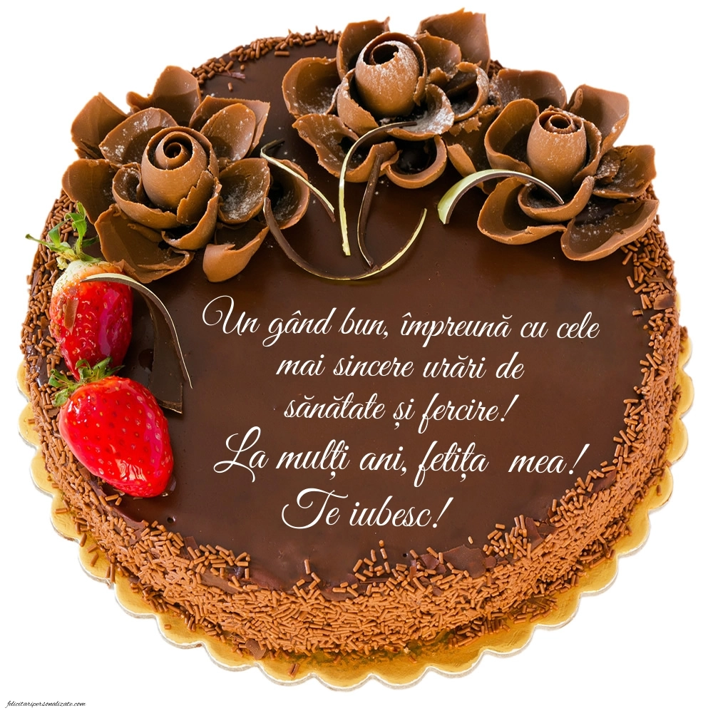 Imagini La Mulți Ani Fiica Mea: Tort