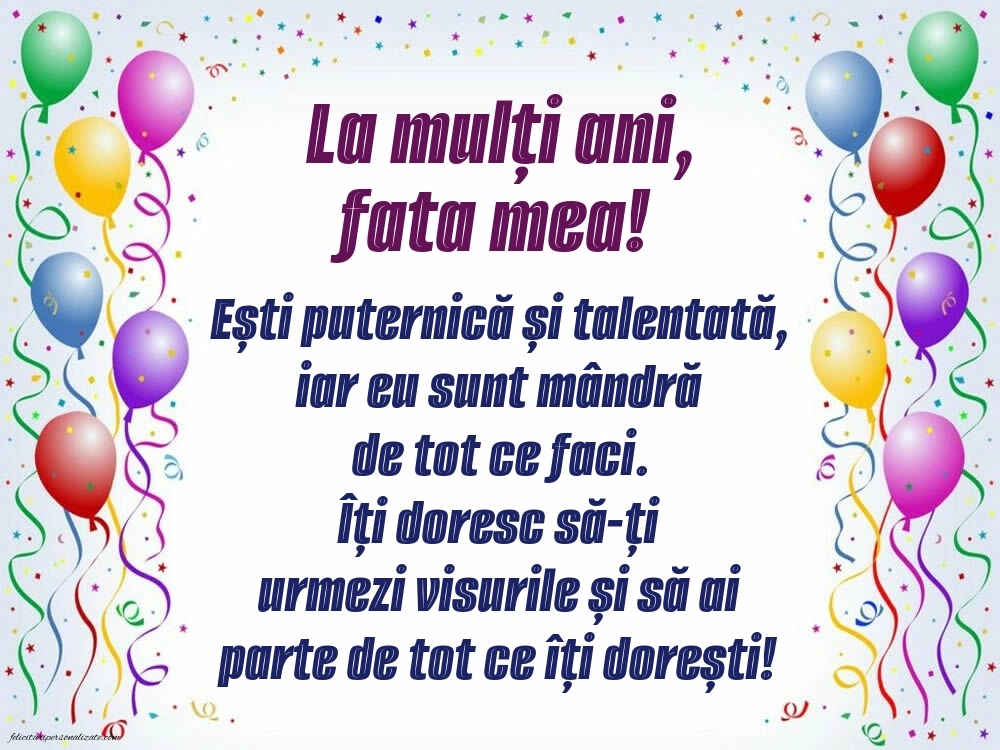 Imagini La Mulți Ani Fiica Mea: Baloane