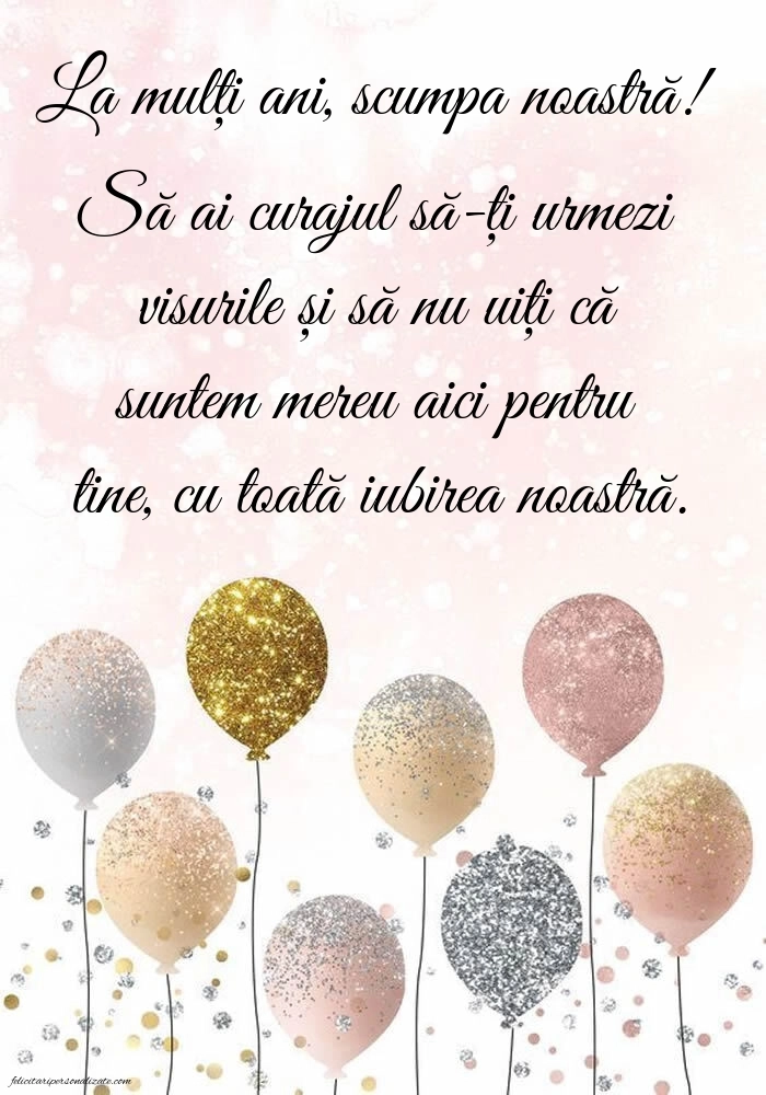 Imagini cu La mulți ani pentru fiica mea: Baloane