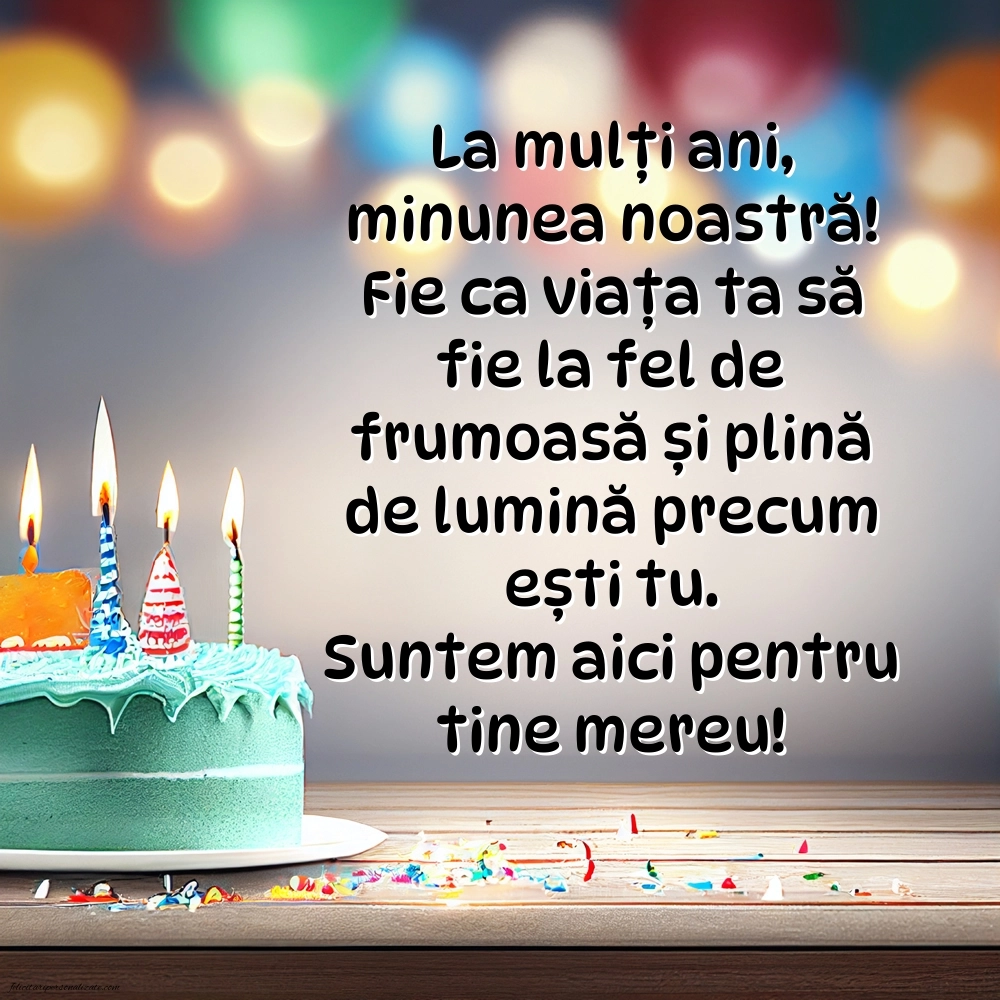 La mulți ani, fata mea! - Imagini cu mesaje frumoase: Tort