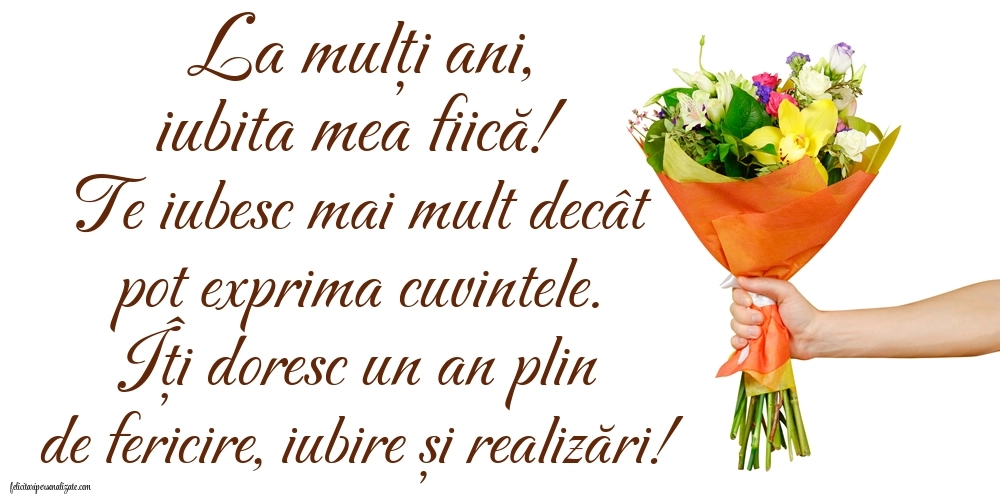 Imagini La Mulți Ani Fiica Mea: Buchet de flori