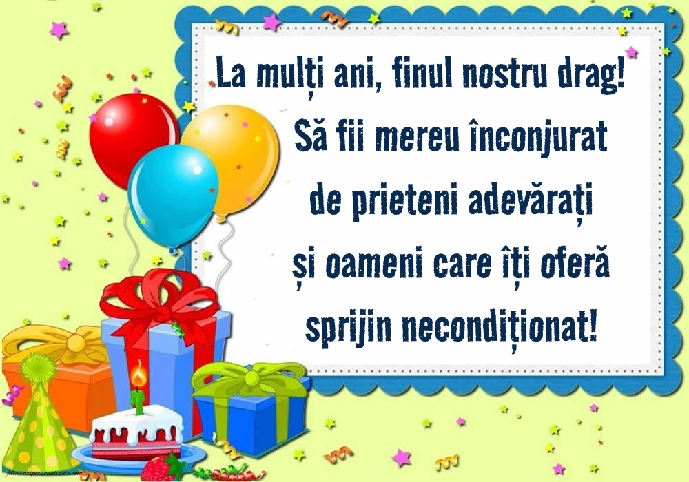 Imagini La Mulți Ani Finul meu: Baloane și Cadouri