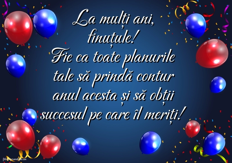 Imagini cu La mulți ani pentru fin: Baloane