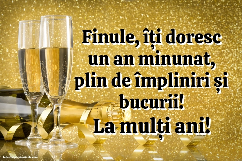 Imagini cu mesaje de La mulți ani pentru finul meu: Șampanie
