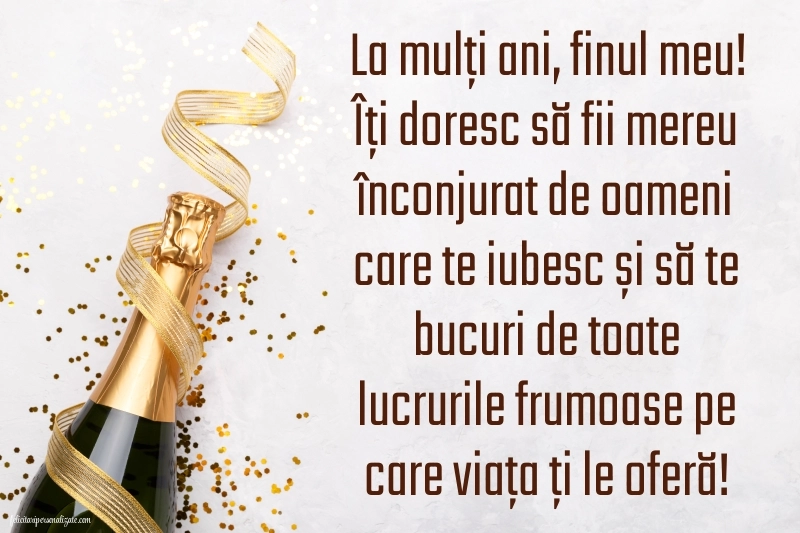 Imagini cu La mulți ani pentru fin: Șampanie