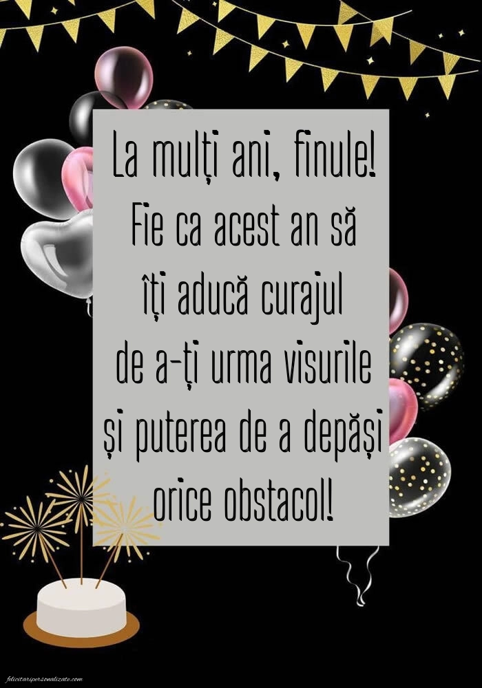 Imagini La Mulți Ani Finul meu: Baloane și Tort