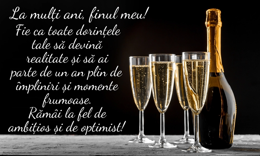 Imagini cu La mulți ani pentru fin: Șampanie