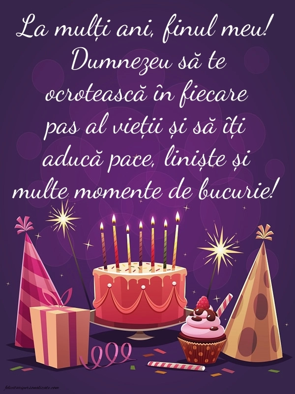 Imagini cu La mulți ani pentru fin: Tort