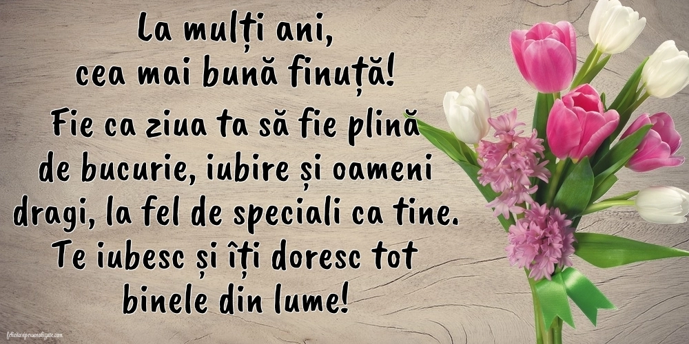 La mulți ani, fina mea! - Imagini cu mesaje frumoase: Flori