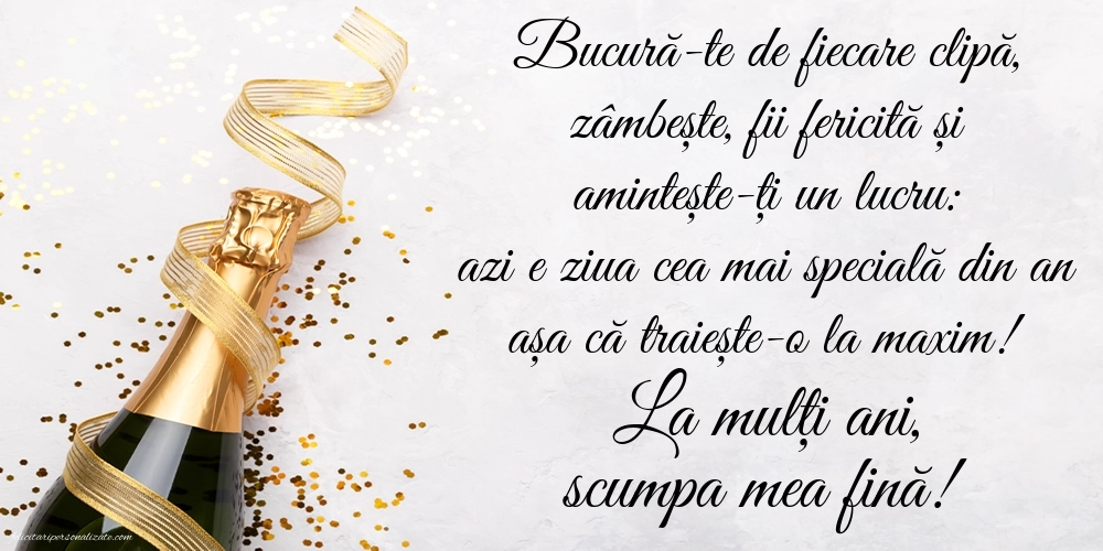 Imagini La Mulți Ani Fina mea: Șampanie