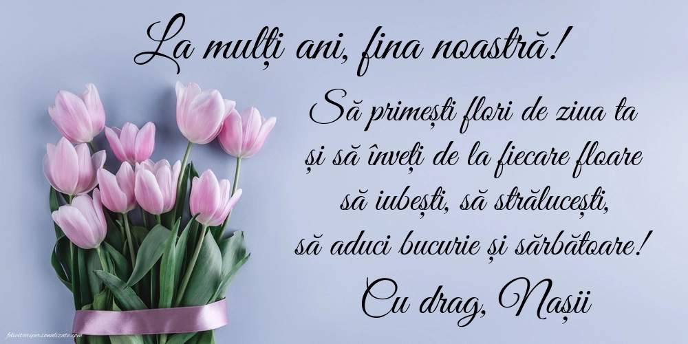 Imagini La Mulți Ani Fina mea: Lalele